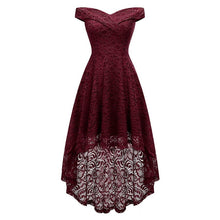 Load image into Gallery viewer, 2019 Women Evening Party Sexy Strapless Lace Maxi Dress Backless Zip Elegant Dresses Long Prom Asymmetrical Vestidos Female