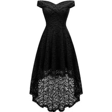 Load image into Gallery viewer, 2019 Women Evening Party Sexy Strapless Lace Maxi Dress Backless Zip Elegant Dresses Long Prom Asymmetrical Vestidos Female
