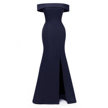 Load image into Gallery viewer, Ruffle Floor Length Maxi Dress Off Shoulder Sexy Split Slim Party Solid Summer 2019 Long Dress Strapless Pageant Female Dresses